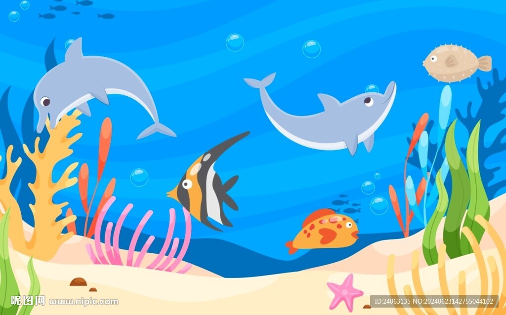 海洋世界背景墻
