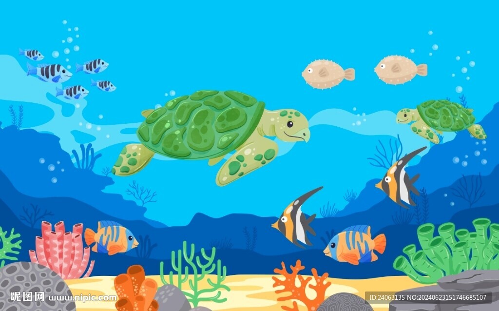 海洋世界背景墻