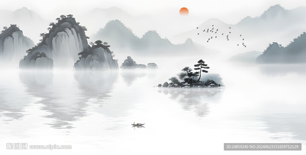 電視背景墻山水風(fēng)景