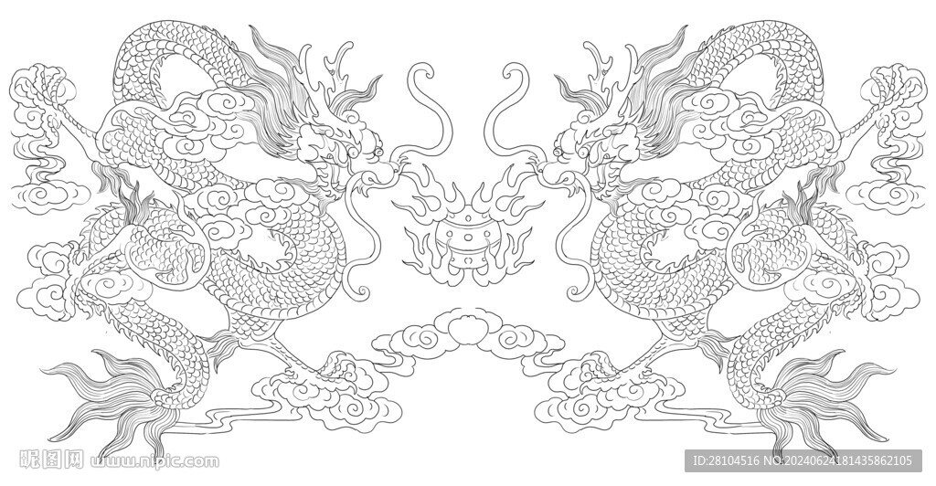 雙龍圖 