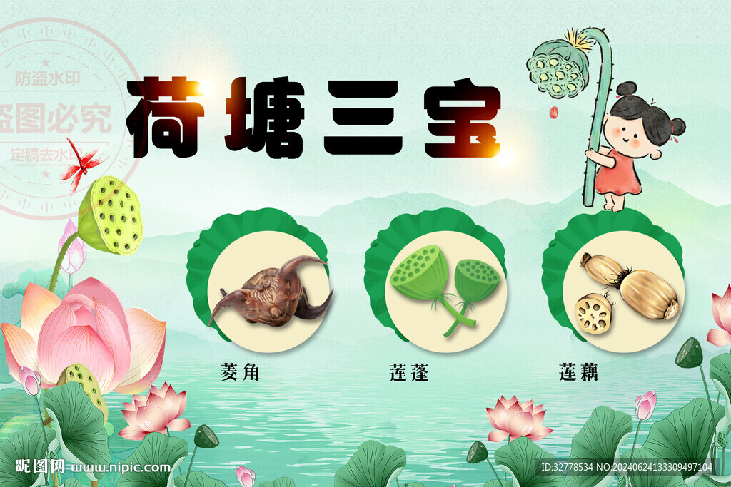 荷塘三寶