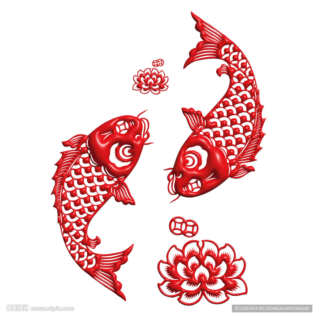 膨脹風(fēng)鯉魚立體貼紙圖案設(shè)計