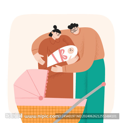 母嬰插畫