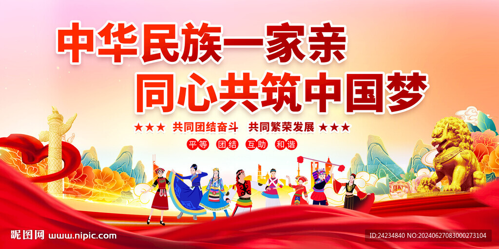 民族團結宣傳展板