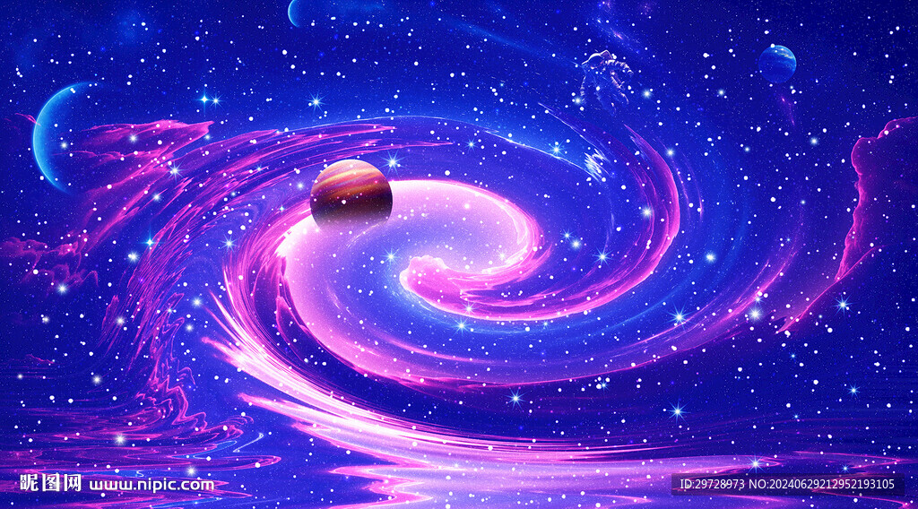 唯美宇宙太空星空漩渦