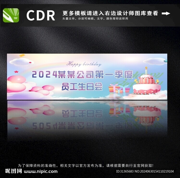 員工生日會背景圖片
