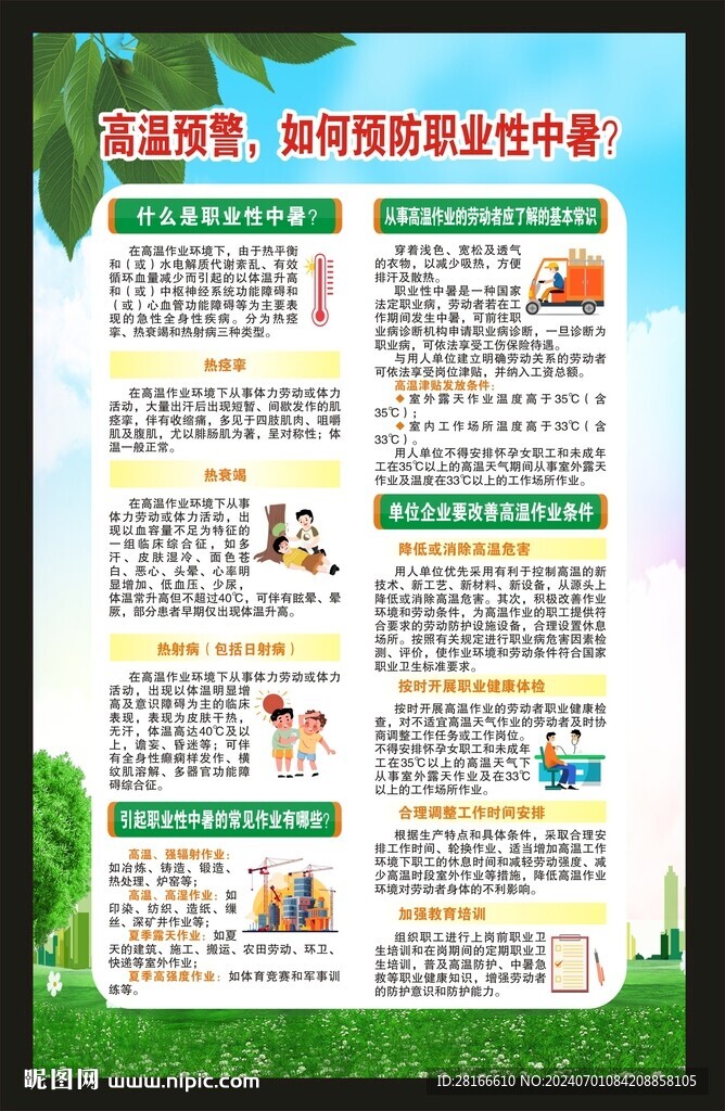 夏季健康知識(shí)海報(bào)