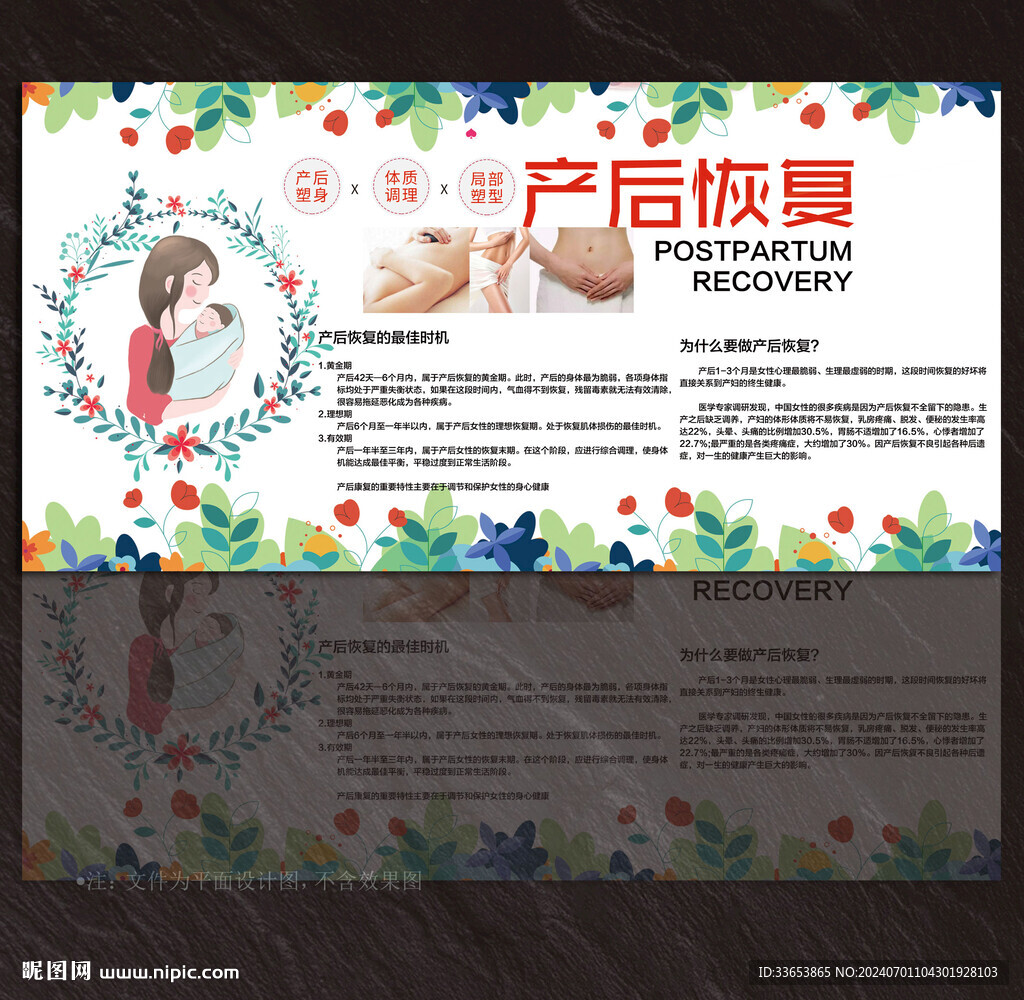 產(chǎn)后恢復展板