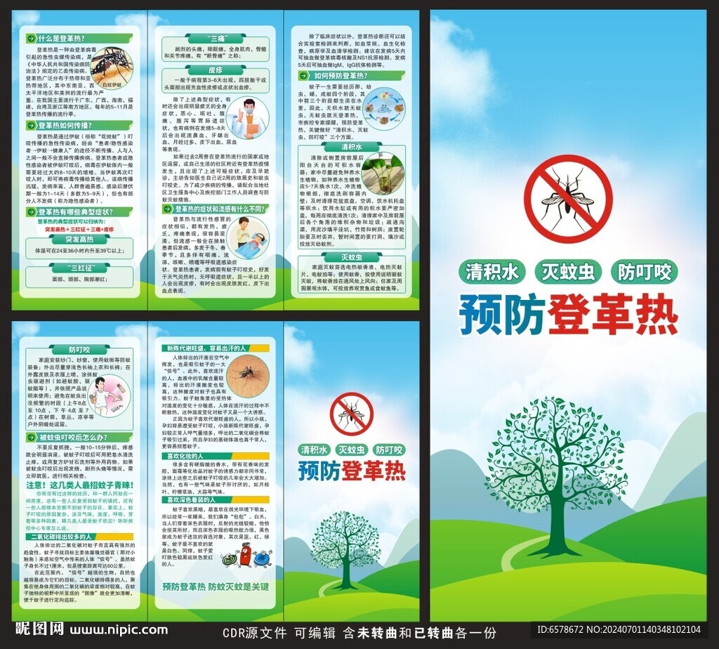 登革熱三折頁(yè)