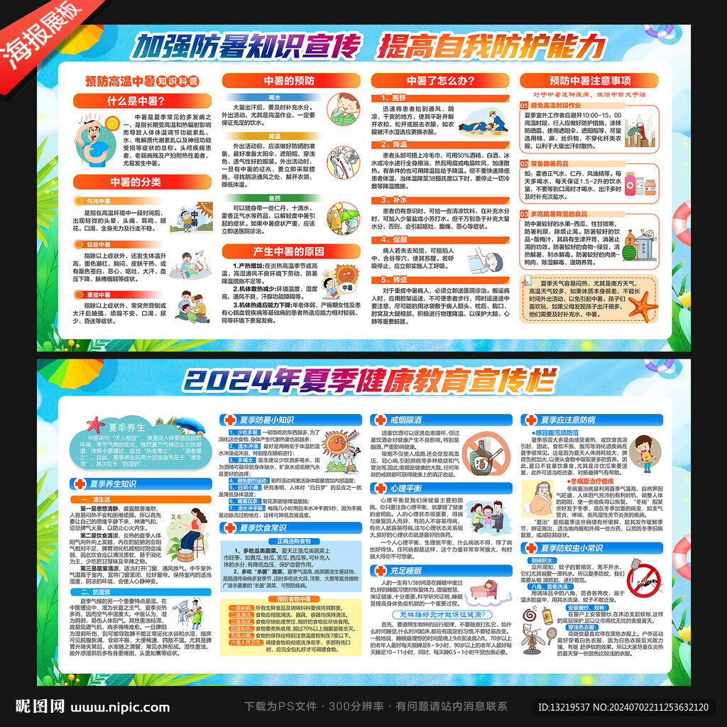 夏季健康教育宣傳欄