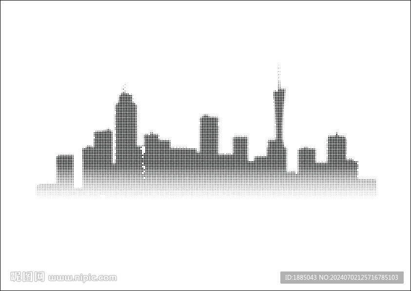 樓宇城市建筑剪影