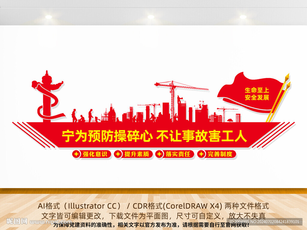 建筑工地安全生產文化墻