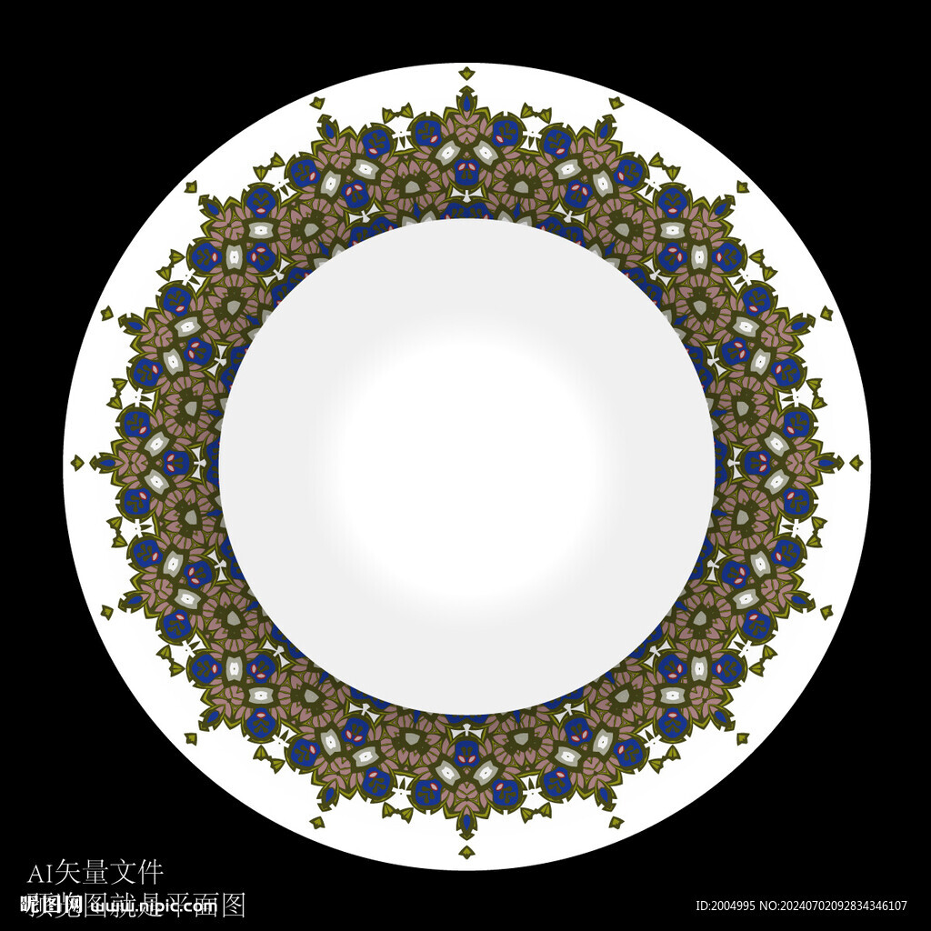 餐盤餐具花面設計