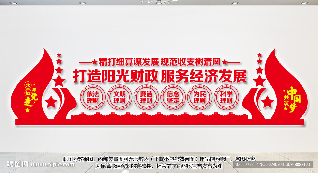 陽光財政文化墻