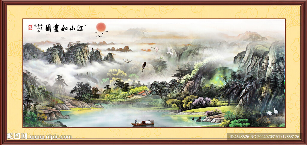 國(guó)畫(huà)山水畫(huà)裝飾畫(huà)       