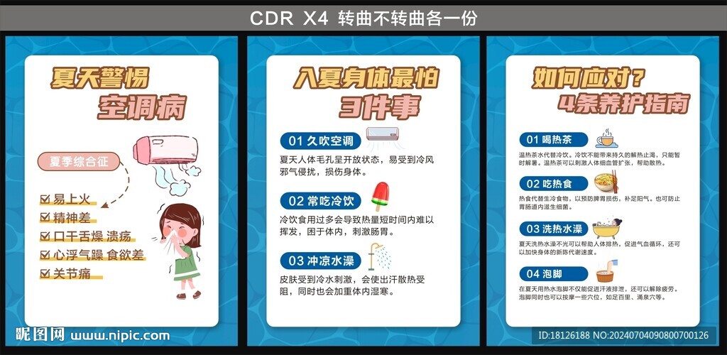 夏季健康教育海報(bào)