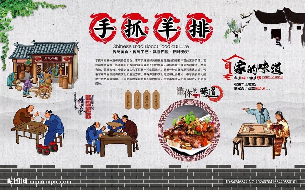 手抓羊排 