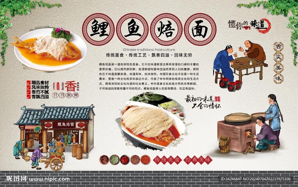鯉魚培面