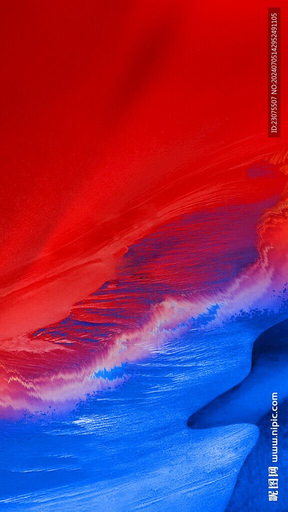 紅藍色海報背景
