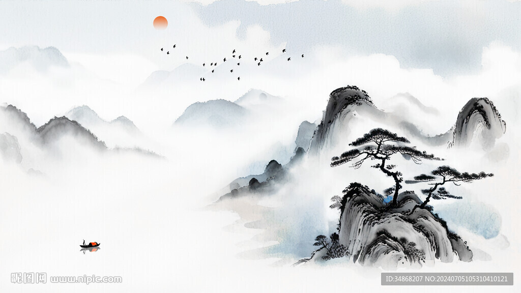 風(fēng)景畫背景墻