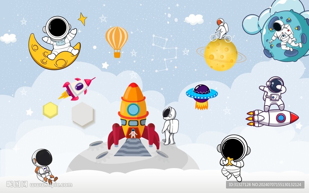 卡通太空人圖片