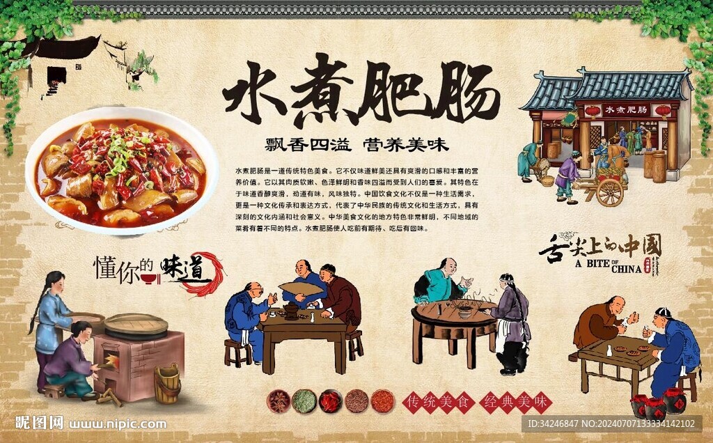 水煮肥腸 