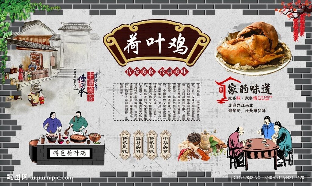 荷葉雞 