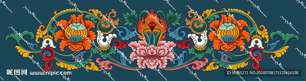藏式花