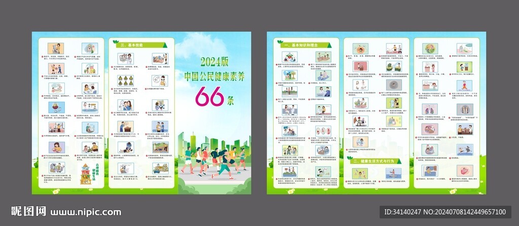 中國公民健康素養(yǎng)66條 三折頁