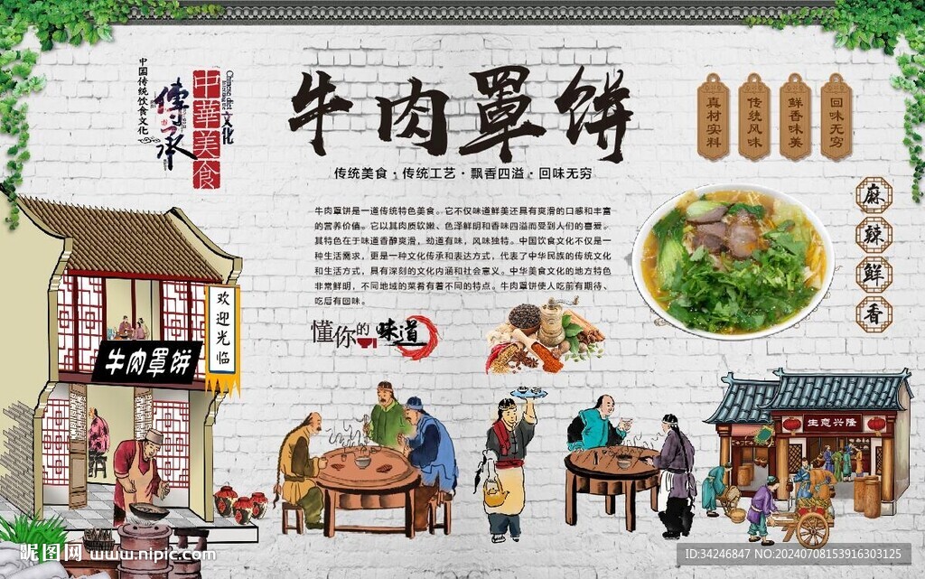 牛肉罩餅