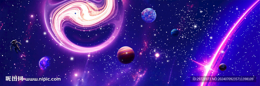長幅宇宙星空太空