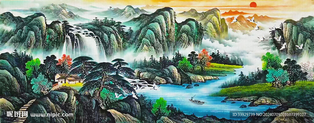 國(guó)畫(huà)山水風(fēng)景畫(huà)
