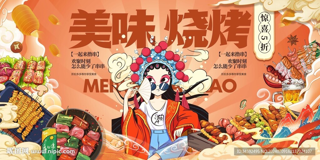 燒烤海報