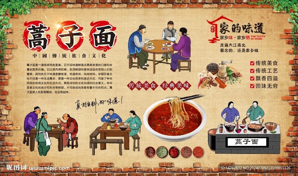 蒿子面 