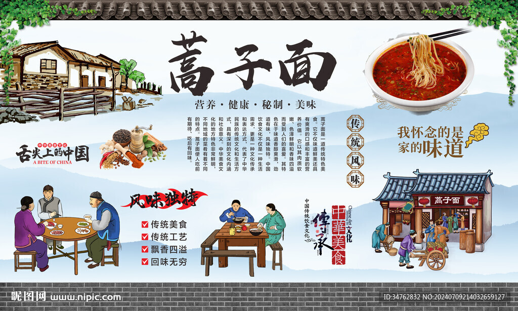 蒿子面 
