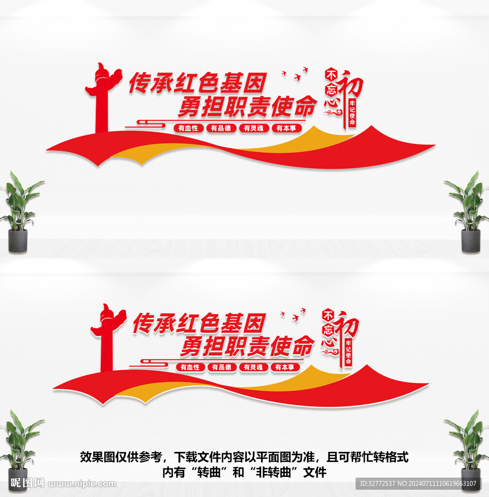 傳承紅色基因文化墻