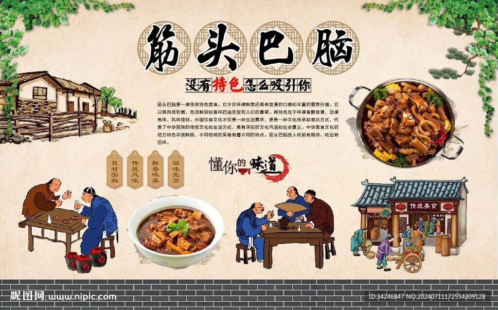 筋頭巴腦 