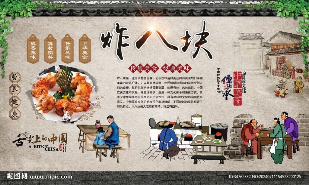 炸八塊