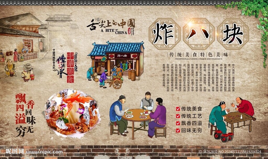 炸八塊