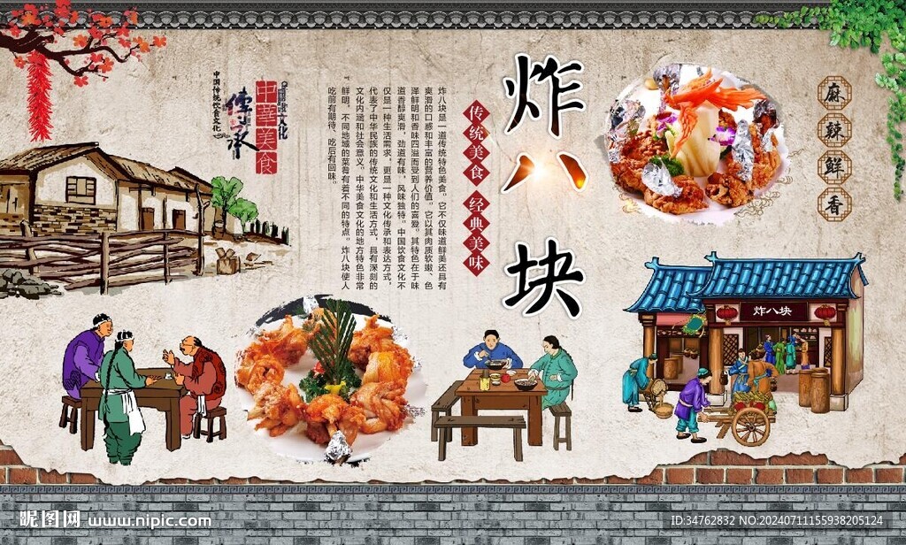 炸八塊