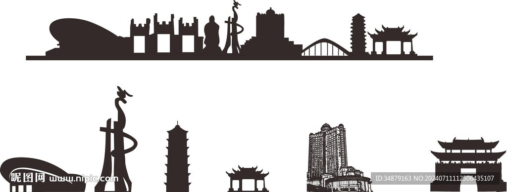 化州建筑化橘紅剪影