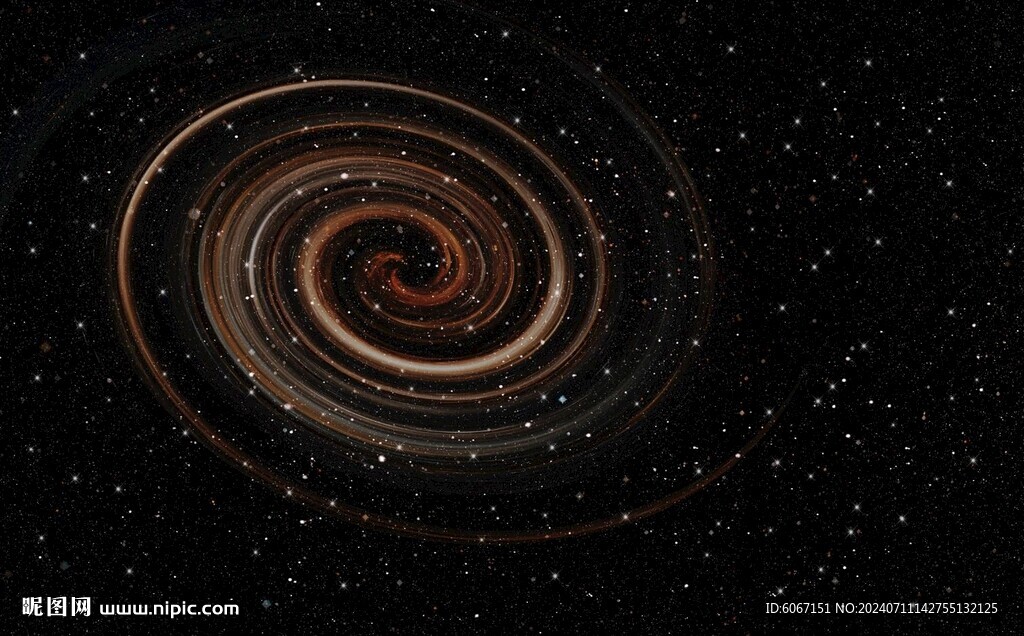 黑色浩瀚旋渦星空背景