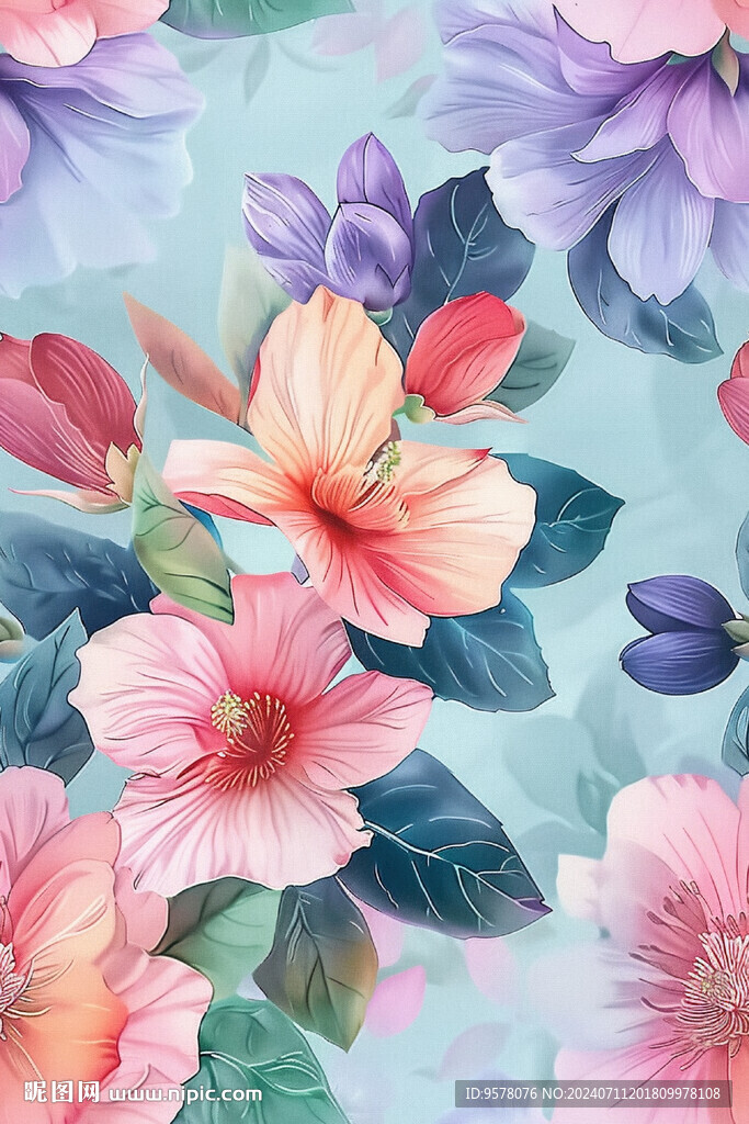 水彩花卉