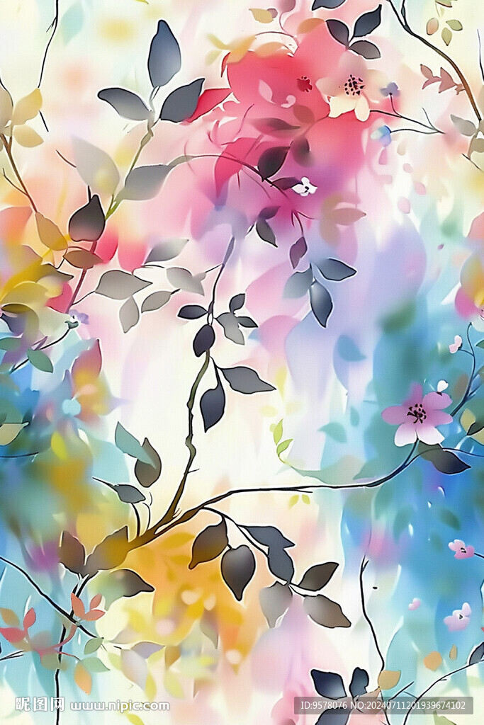 水彩花卉