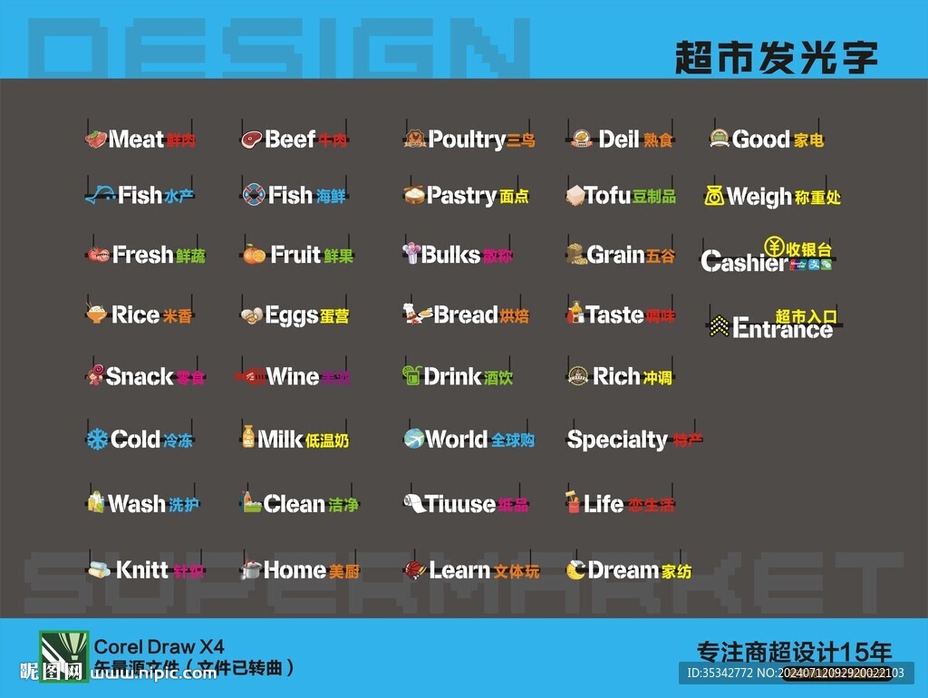 超市發光字