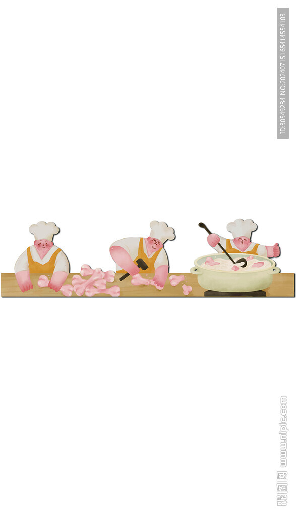 卡通牛肉筒骨湯