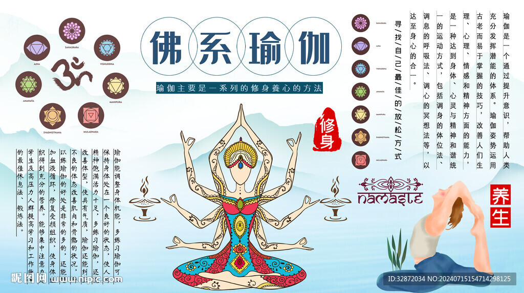 泰式瑜伽背景墻