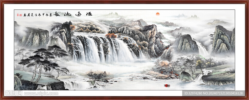 山水風(fēng)景山水畫