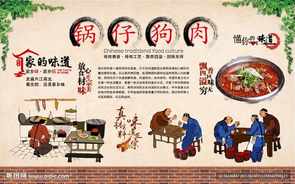 狗肉背景墻