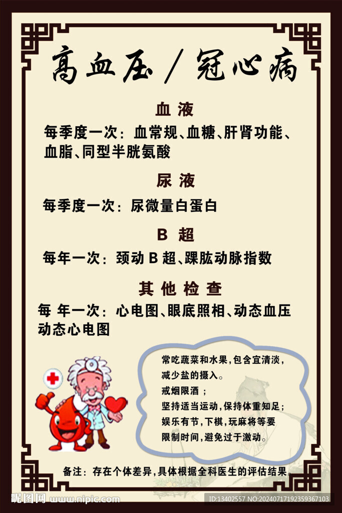 高血壓冠心病